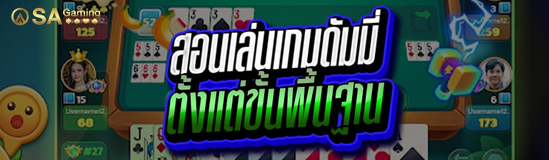 สอนเล่นเกมดัมมี่ ตั้งแต่ขั้นพื้นฐาน